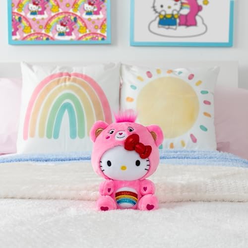 Care Bears Hello Kitty Dressed As Cheer Bear 8 Fun-Size Plush