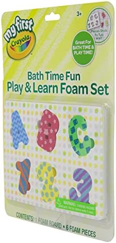 Crayola My First Crayola Bath Time Play Learn Foam Set Bath Letters and Numbers for