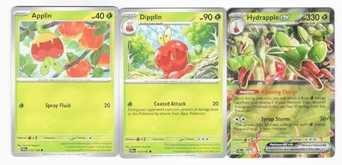 Pokemon Hydrapple ex 014142 - Stellar Crown Pokemon Card Lot - 3 Card Set