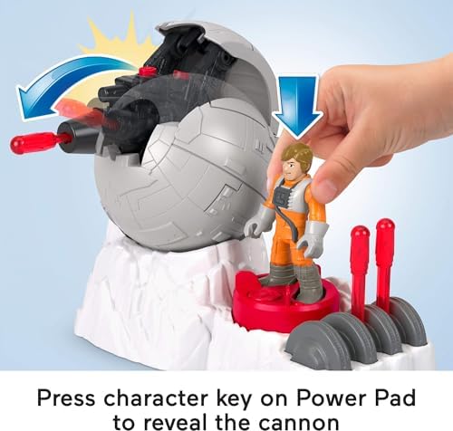 Fisher-Price Imaginext Star Wars Rebel Base Cannon Launcher with Luke Skywalker Metal