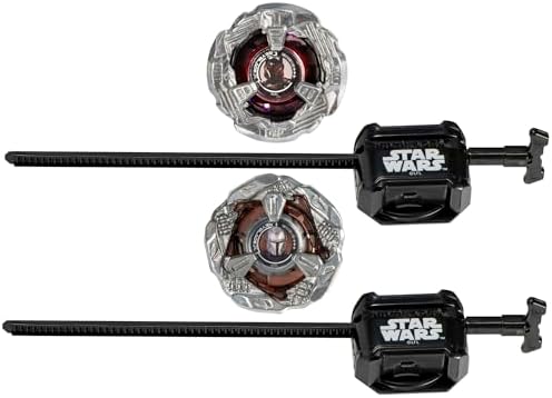 Hasbro Beyblade X and Star Wars Collab The Mandalorian 3-60F vs. Moff Gideon 3-80N