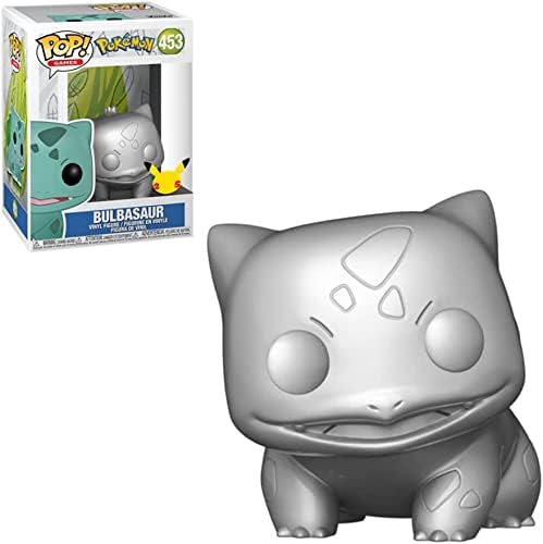 Pokemon Bulbasaur Silver Metallic Funko Pop Vinyl Figure Bundled with Compatible Pop Box