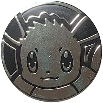 Pokemon Coin - Eevee - Silver Plastic - Large 2 inch Diameter
