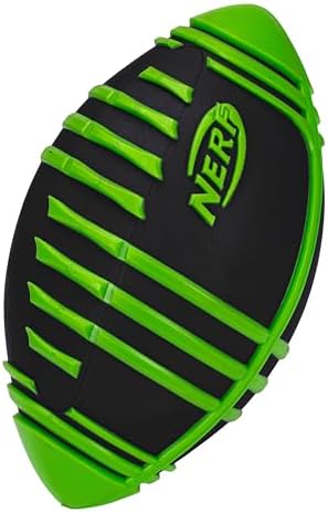 Nerf Weather Blitz Foam Football for All-Weather Play - Easy-to-Hold Grips - Great for