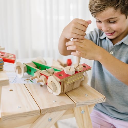 Melissa & Doug Melissa Doug Solid Wood Project Workbench Play Building Set