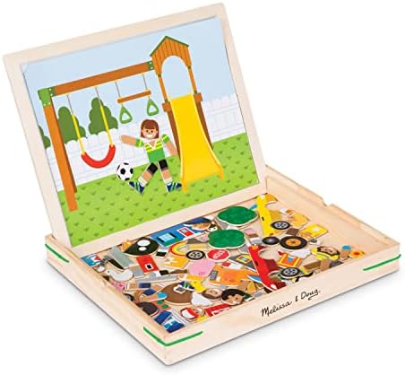 Melissa & Doug Melissa Doug Wooden Magnetic Matching Picture Game With 119 Magnets and