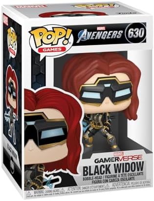 Funko Pop Marvel Avengers Game - Black Widow Stark Tech Suit Styles May Vary Multicolor