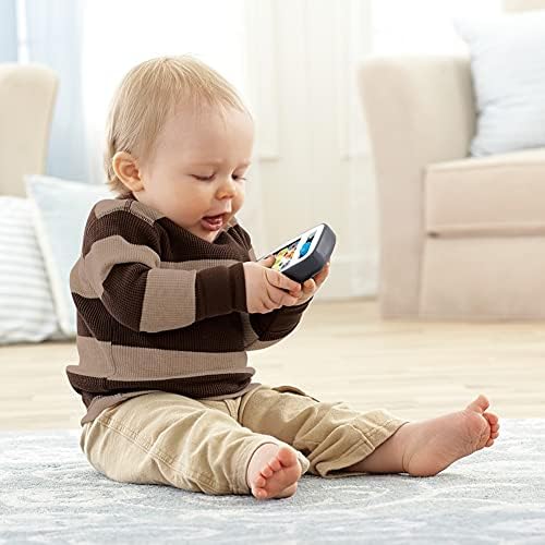 Fisher-Price Baby Toddler Toy Laugh Learn Smart Phone Gray with Lights Educational Music
