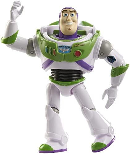 Mattel Disney Pixar Toy Story Action Figure Posable Buzz Lightyear in Signature Spacesuit