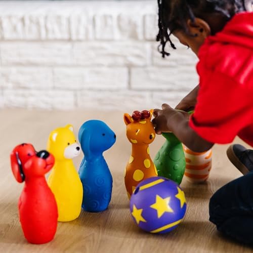 Melissa & Doug Melissa Doug K's Bowling Friends and Game With 6 Pins and Convenient