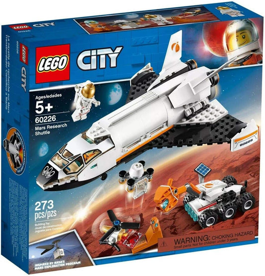 Lego City Space Mars Research Shuttle 60226 Space Shuttle Toy Building Kit with Mars