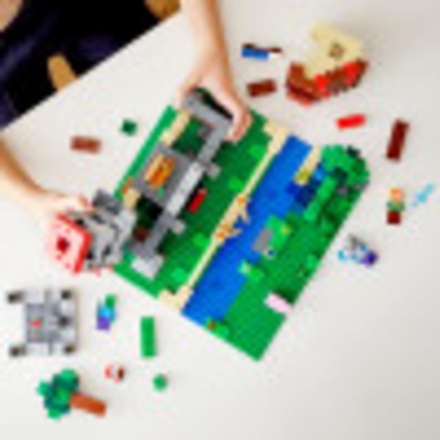 LEGO Minecraft The Crafting Box 3.0 21161 Minecraft Brick Construction Toy and Minifigures Castle and Farm Building Set