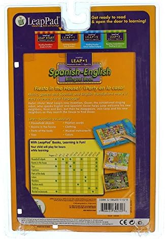 LeapFrog First Grade LeapPad Book - Fiesta in the House Spanish-English Bilingual Book