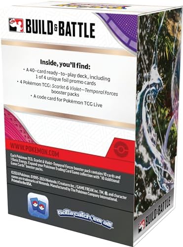 POKEMON TCG Scarlet and Violet Temporal Forces Build Battle Box