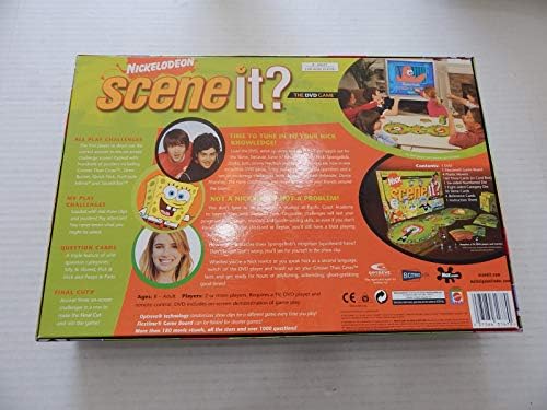Mattel Scene It Nickelodeon DVD Board Game