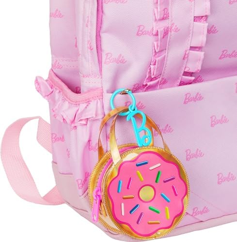 Barbie Clothes Deluxe Keychain Rainbow Bag with Pajamas Slumber Party-Themed for Fashion Doll