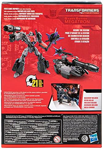Transformers Studio Series Voyager Class 04 Gamer Edition Megatron Toy 6.5-inch Action