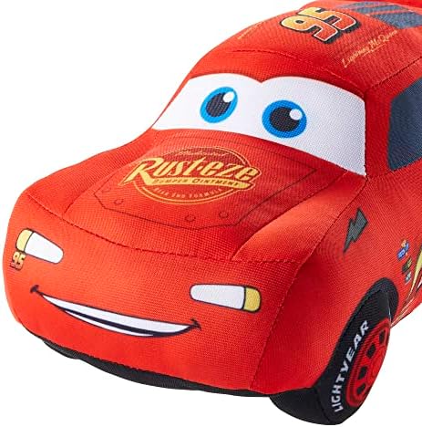 Mattel Disney Pixar Cars Lightning McQueen Talking Plush Toy Car with 10 Sounds 10-inch