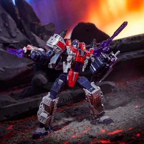 Transformers Legacy United Voyager Class Cybertron Universe Starscream 7-inch Converting