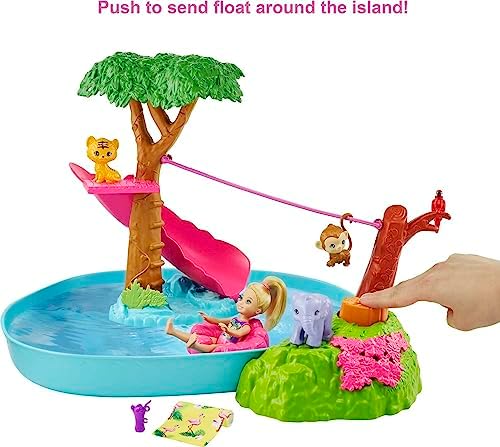 Barbie and Chelsea The Lost Birthday Splashtastic Pool Surprise Playset