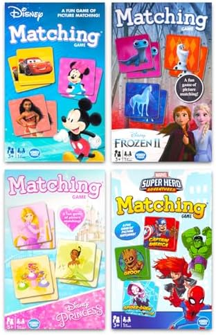 Disney Memory Matching for - 4 Memory Match Card Featuring Mickey Mouse Disney Princess