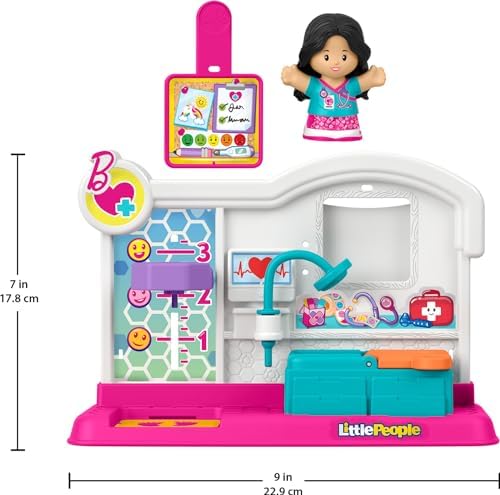 Fisher-Price Little People Toddler Toy Barbie You Can Be Anything Doctor Playset