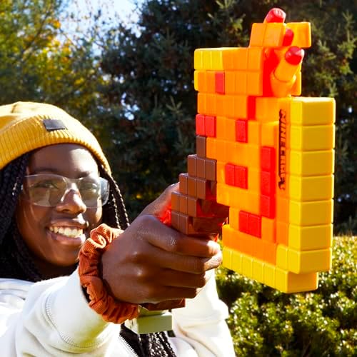 Nerf Minecraft Firebrand Dart Blasting Axe 6 Nerf Elite Foam Darts Design Inspired by