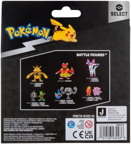 Pokemon Select Evolution 3 Pack - Features 2-Inch Pichu and Pikachu and 3-Inch Raichu