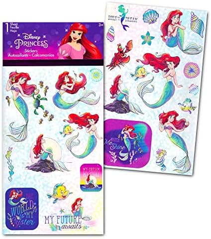 Disney Little Mermaid Bath Toy Set - Disney Princess Matching Game Ariel Water Squirters