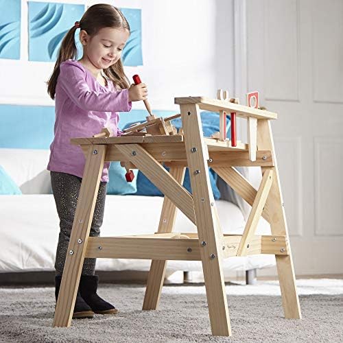 Melissa & Doug Melissa Doug Solid Wood Project Workbench Play Building Set