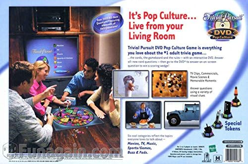 Milton Bradley Trivial Pursuit POP Culture DVD Game