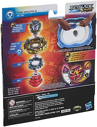 Beyblade Burst Rise Hypersphere Apocalypse Blade Set - RightLeft-Spin Launcher with