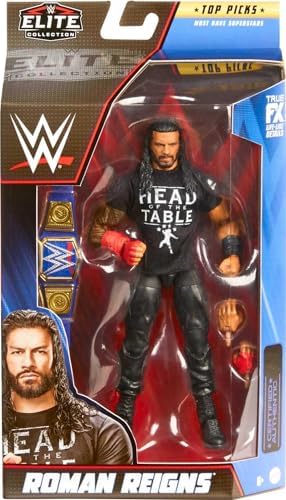 Mattel WWE Elite Collection Top Picks Action Figure Set Roman Reigns 6-inch with