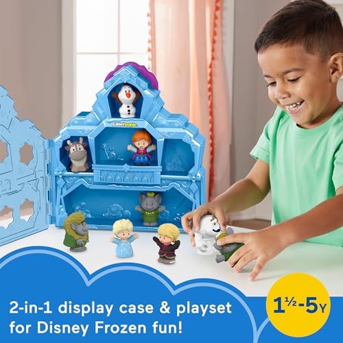 Fisher-Price Little People Toddler Toy Disney Frozen Carry Along Castle Case Playset