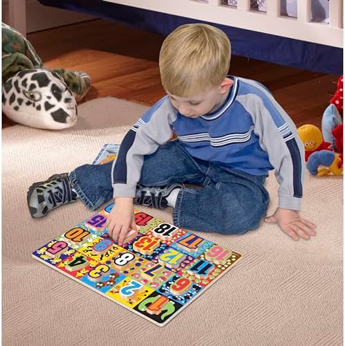 Melissa & Doug Melissa Doug Jumbo Numbers Wooden Chunky Puzzle 20 pcs