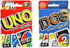 Mattel Uno Card Game Bundled with Dos Card Game Multicolor