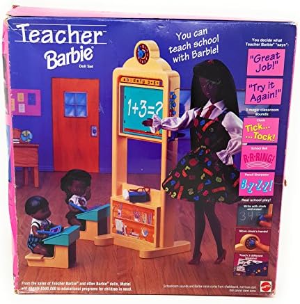 Mattel AA Teacher Barbie with 2 Students 1995 13915