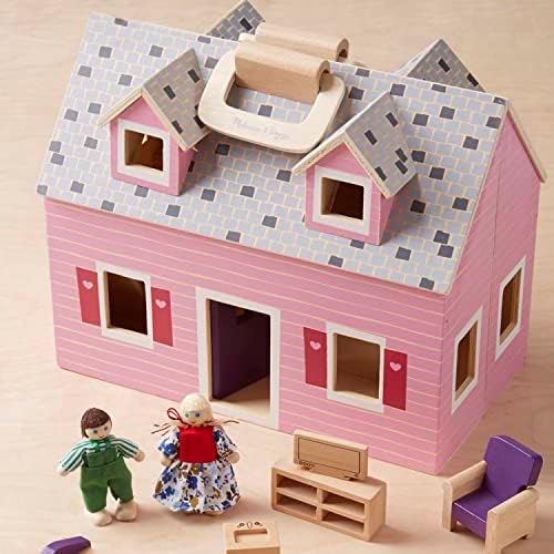 Melissa & Doug Melissa Doug Fold and Go Wooden Doll