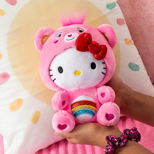 Care Bears Hello Kitty Dressed As Cheer Bear 8 Fun-Size Plush