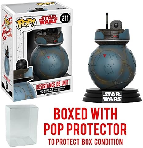 Funko Pop Star Wars The Last Jedi - Resistance BB Unit 211 Vinyl Figure Bundled with Pop