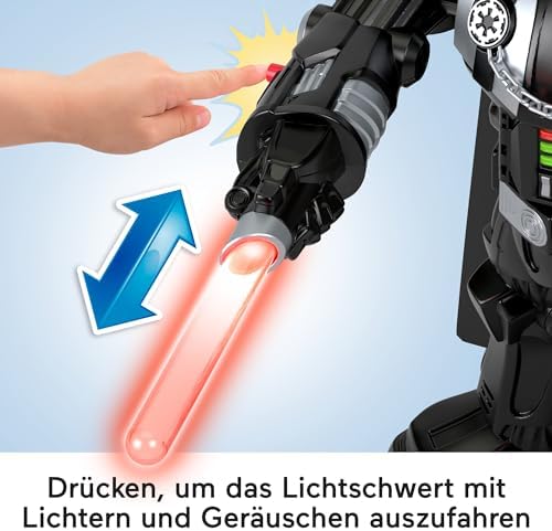 Fisher-Price Imaginext Star Wars Darth Vader Bot 2 Ft Tall Toy Lights Sounds Stormtrooper