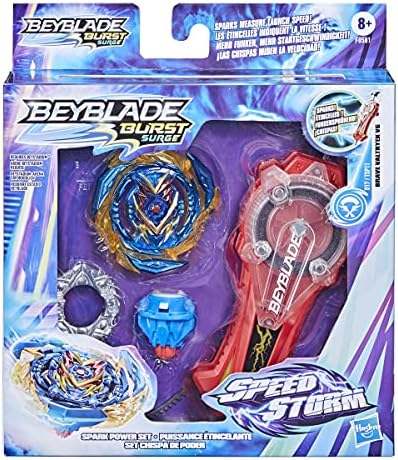 Beyblade Burst Surge Speedstorm Spark Power Set - Battle Game Set with Sparking Launcher
