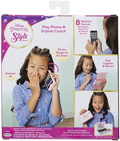 Disney Princess Style Collection Phone Includes 1 Play Phone 1 Clutch Case 1 Play Lip