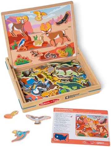 Melissa & Doug Melissa Doug National Parks Wooden Picture Matching Magnetic Game - FSC