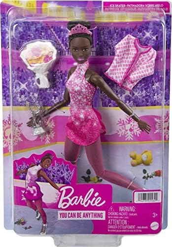 Barbie Winter Sports Ice Skater Brunette Doll