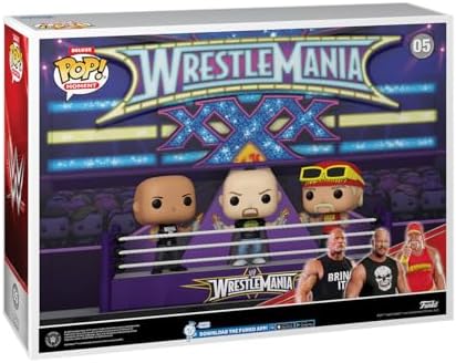 Funko Pop Moments Deluxe WWE - Wrestlemania 30 - Opening Toast The Rock Stone Cold Steve