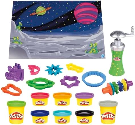 Play-Doh Stars 'n Space Tool Kit Outer Space Toy for 3 Years and Up with Playmat and 8