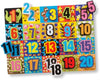 Melissa & Doug Melissa Doug Jumbo Numbers Wooden Chunky Puzzle 20 pcs