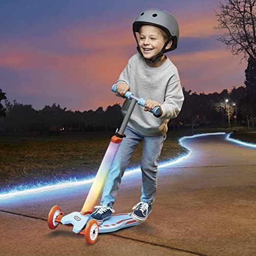 Little Tikes Glow Sticka 3 Wheel Kick Scooter with Light Patterns Ages 2-5 Years