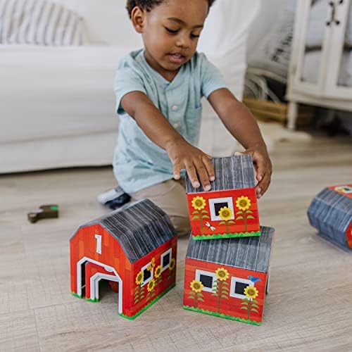Melissa & Doug Melissa Doug Nesting and Sorting Barns and Animals With 6 Numbered Barns